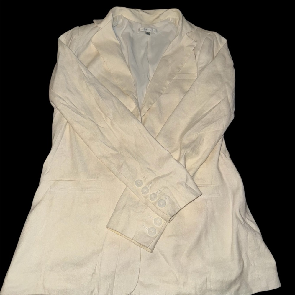 CAbi Cream Blazer for Women SIZE 4